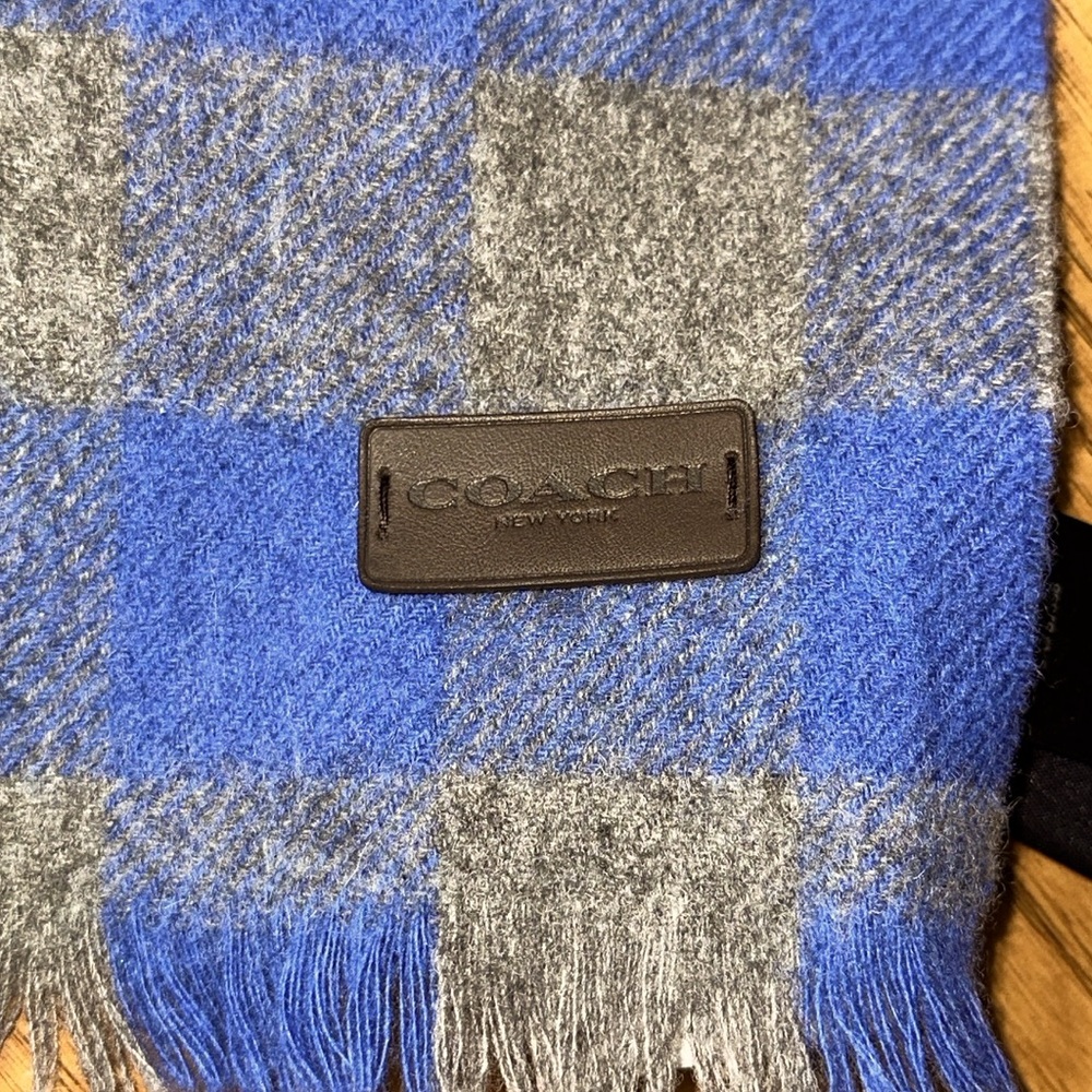 *NWT* *HTF* COACH Buffalo Check Woven Unisex Scarf - Picture 6 of 8